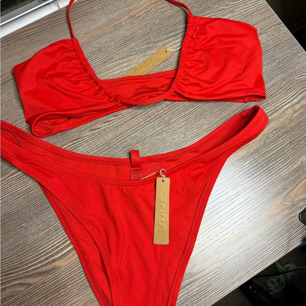 Red Two-Piece Bikini Set - Ruby Red SKIMS set